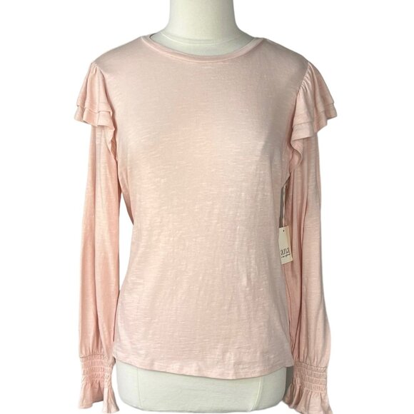 a.n.a Tops - ANA Pull Over Shirt Womens Large Pink New Prairie Cottage